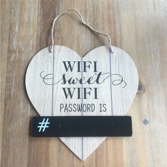 Other - “WiFi Sweet WiFi Password is” Sign